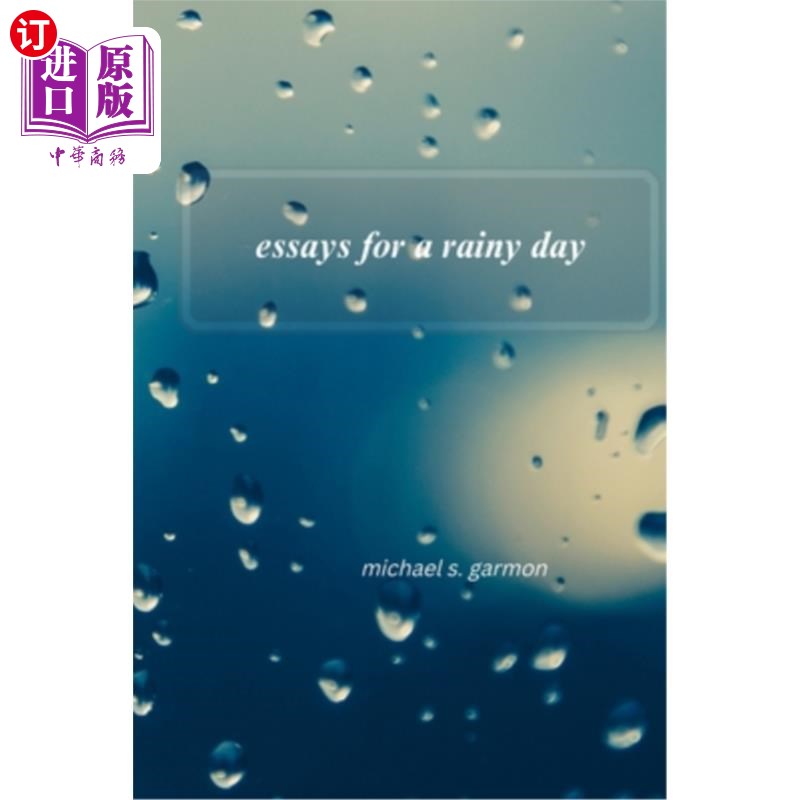 海外直订essays for a rainy day- SOFT COVER未雨绸缪的散文——软封面