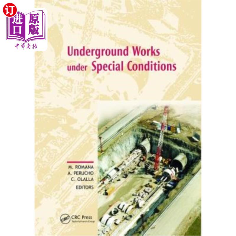 海外直订Underground Works Under Special Conditions: Proceedings of the Isrm Workshop W1, 特殊条件下的地下工程