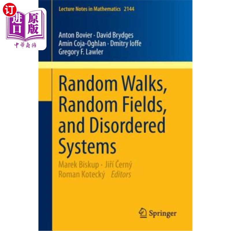 海外直订Random Walks, Random Fields, and Disordered Systems 随机游动、随机场和无序系统