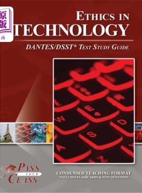 海外直订Ethics in Technology DANTES / DSST Test Study Guide 技术伦理DANTES / DSST测试学习指南