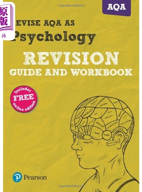 Pearson Revise 培生AQA AS level心理学考试复习指南和练习含电子版 Psychology Revision Guide and Workbook【中商原版】