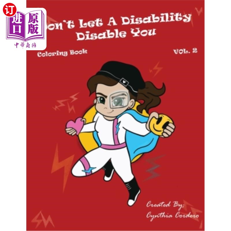 海外直订Don't Let a Disability Disable You Vol 2: Coloring Book 别让残疾使你残疾第2卷:涂色书