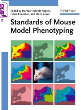 现货 小白鼠模式显型的标准 Standards Of Mouse Model Phenotyping 英文原版 Hrabe de Angelis 小白鼠遗传学【中商原版】