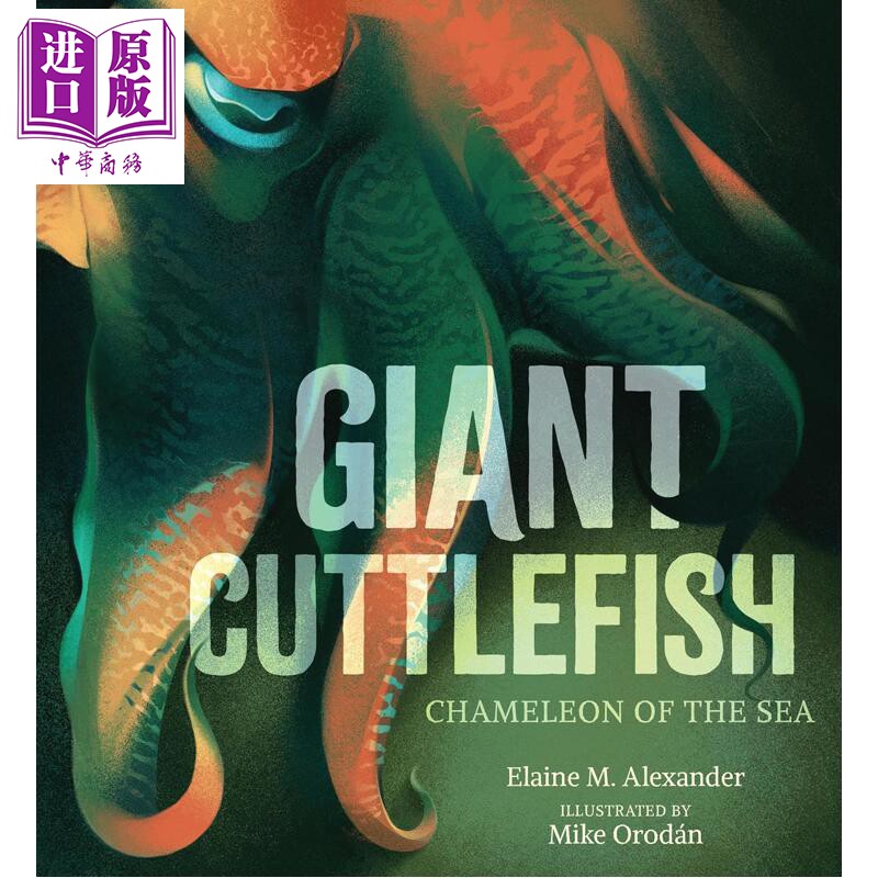 巨型乌贼 海洋中的变色龙 Giant Cuttlefish Chameleon of the Sea 英文原版儿童绘本海洋生物动物知识科普图画书【中商原版】