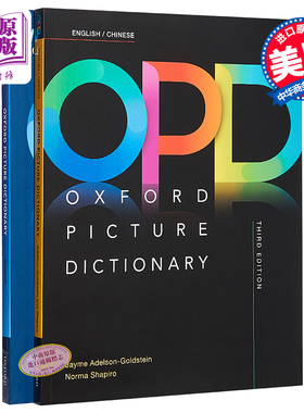 现货 【中商原版】OPD字典+初级练习册 两册套装 英文原版 牛津图解英语词典字典辞典 第三版 牛津图解词典初级练习册第三版