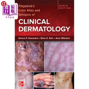海外直订医药图书Fitzpatrick's Color Atlas and Synopsis of Clinical Dermatology, Ninth Edition 菲茨帕特里克的颜色图
