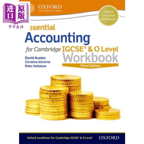 现货 剑桥IGCSE O基础会计 英文原版 Essential Accounting for Cambridge IGCSE O Level Workbook Peter Hailstone【中商原版】