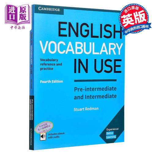 english vocabulary in use Pre-intermediate and Intermediate 【中商原版】剑桥初级英语词汇 英式英语 配答案和电子书英?