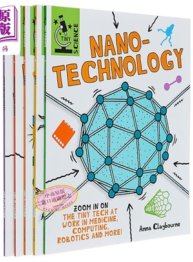 微小科学系列5本套  Tiny Science 英文原版 Anna Claybourne 纳米技术 细菌 微观生物 基因和DNA 原子和分子 细胞【中商原版