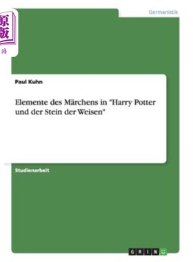 海外直订德语 Elemente des M?rchens in Harry Potter und der Stein der Weisen M字头?《哈利波特与魔法石》中的屁话