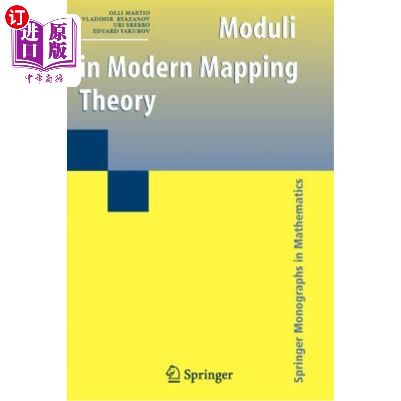 海外直订Moduli in Modern Mapping Theory 现代映射理论中的模