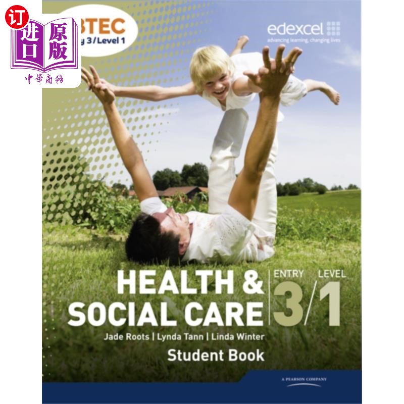 海外直订BTEC Entry 3/Level 1 Health and Social Care Stud... BTEC入门3/一级健康和社会护理学生书