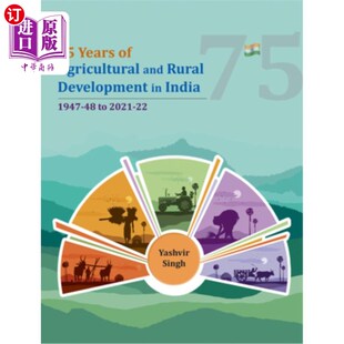 and Years Agricultural 2021 印度农业和农村发展75年 海外直订75 Rural 1947 India Development