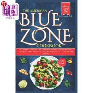 Zone 美国蓝区烹饪书：一 Diet American Blue Guide Cookbook Healthy 海外直订医药图书The Complete with Longevity