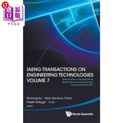 海外直订Iaeng Transactions On Engineering Technologies V... Iaeng工程技术学报第7卷-2011年工程师和计算机科学家国际多