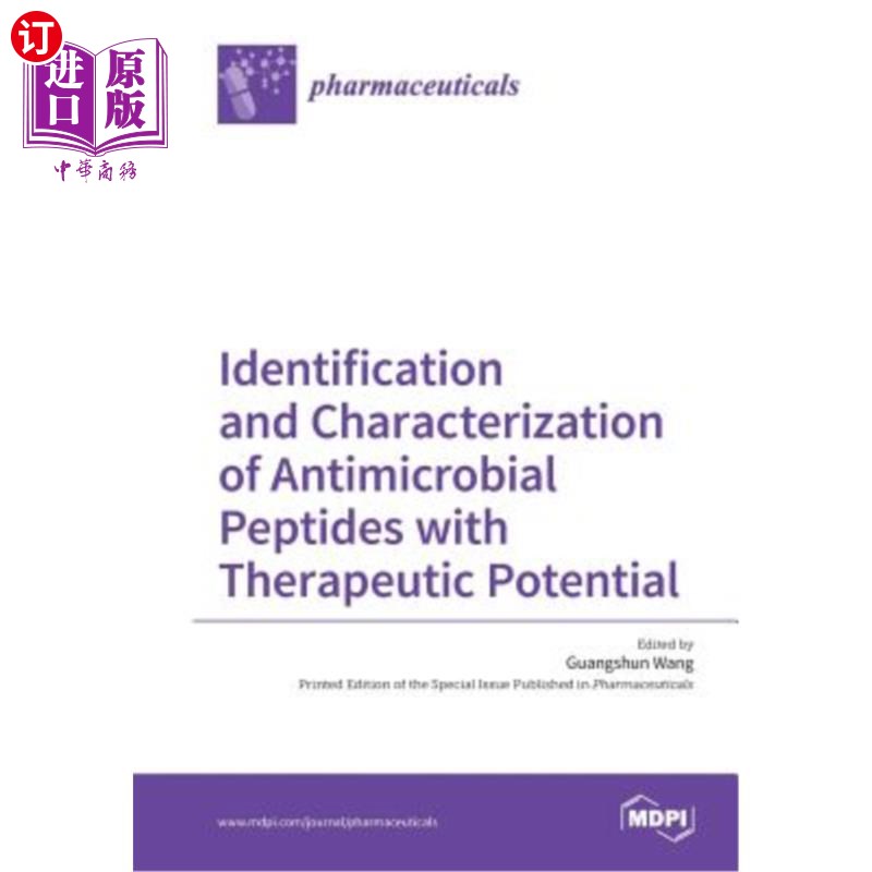 海外直订医药图书Identification and Characterization of Antimicrobial Peptides with Therapeutic P 具有治疗潜力的抗菌