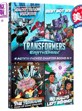 变形金刚 地球火花 插图小说4本套装 Transformers Earthspark 4 Chapter Books in 1 英文原版 Ryder Windham【中商原版】