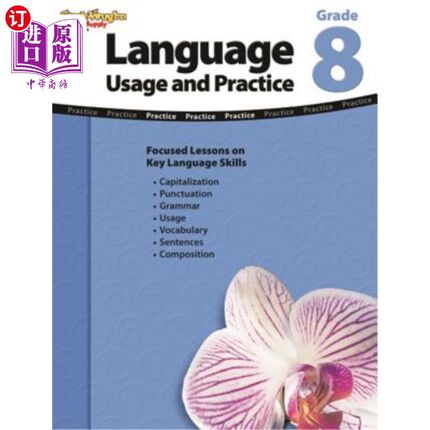 海外直订Language: Usage and Practice Reproducible Grade 8 语言:用法和实践可重复8级