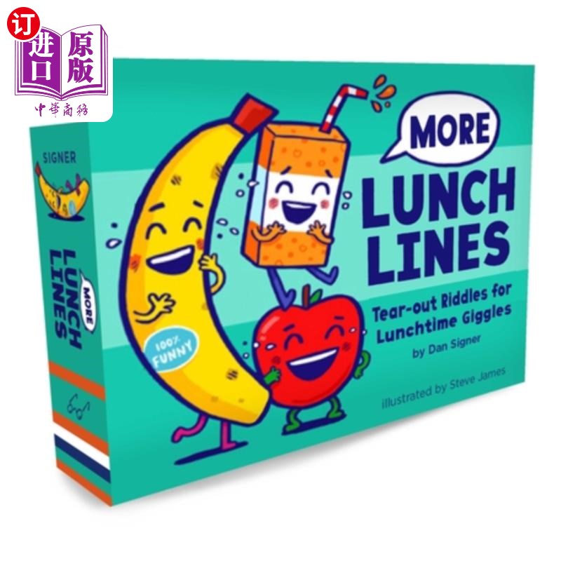 海外直订More Lunch Lines: Tear-Out Riddles for Lunchtime Giggles (Lunch Jokes for Kids,  更多的午餐台词：撕下谜语，