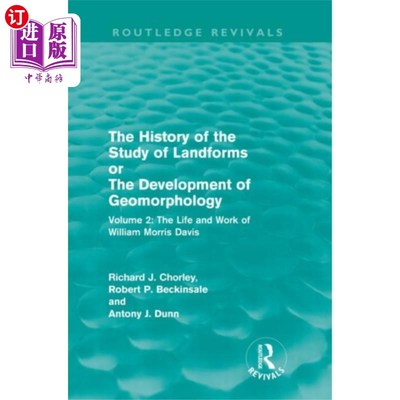 海外直订History of the Study of Landforms Volume 2 (Rout... 地貌研究史第二卷(劳特利奇复兴)