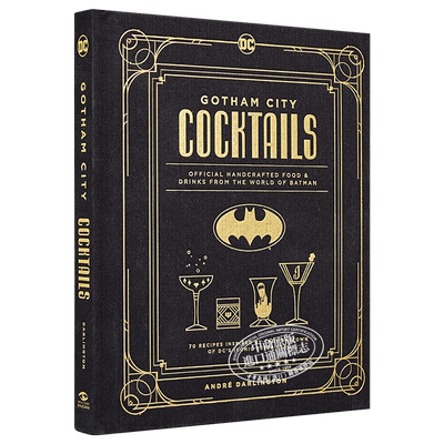 DC漫画 哥谭市鸡尾酒官方版 DC Comics The Official Gotham City Cocktail Book Batman 英文原版 André Darlington【中商?