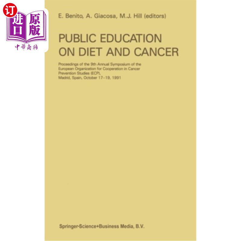 海外直订医药图书Public Education on Diet and Cancer 饮食与癌症的公众教育