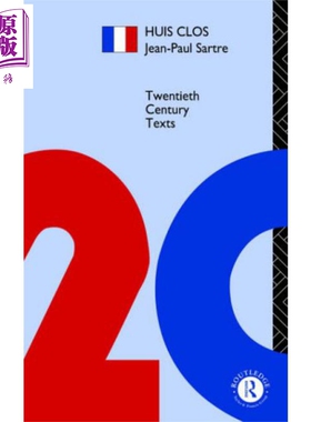 诺贝尔文学奖得主1964年 让保罗萨特 密室 英文原版 Huis Clos Jean Paul Sartre