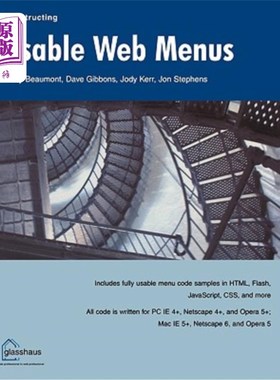 海外直订Constructing Usable Web Menus 构建可用的Web菜单