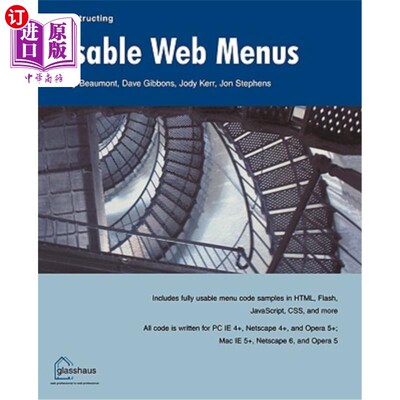 海外直订Constructing Usable Web Menus 构建可用的Web菜单