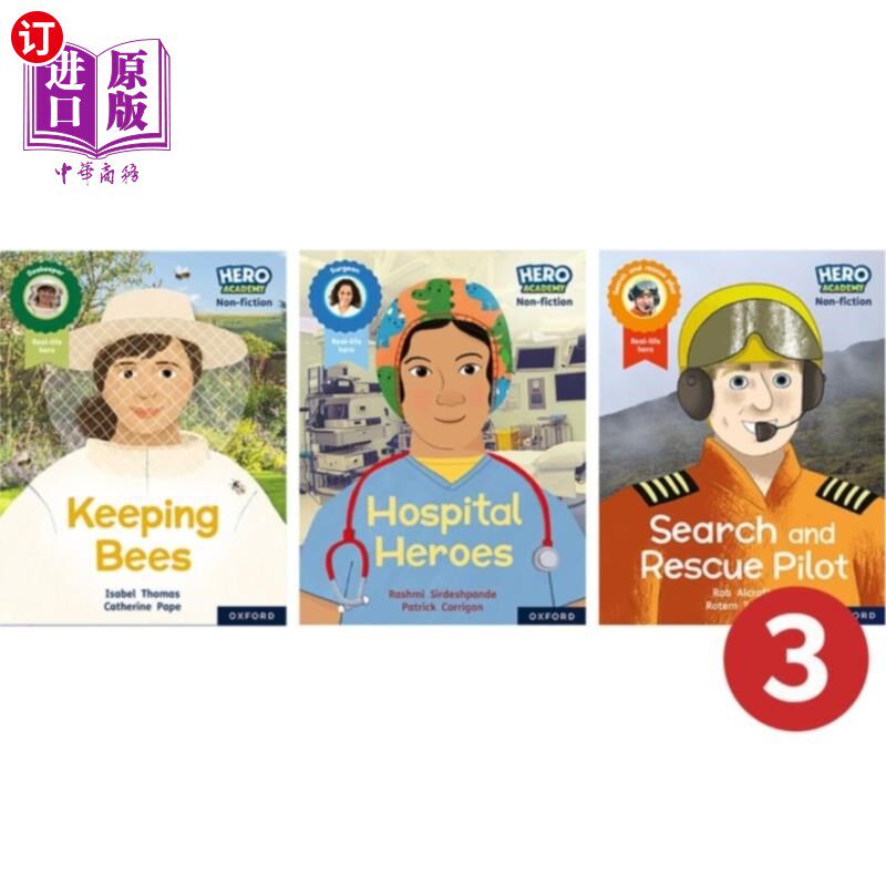 海外直订Hero Academy Non-fiction: Oxford Reading Level 8... 英雄学院非虚构类:牛津阅读8级,书带紫色:职业包