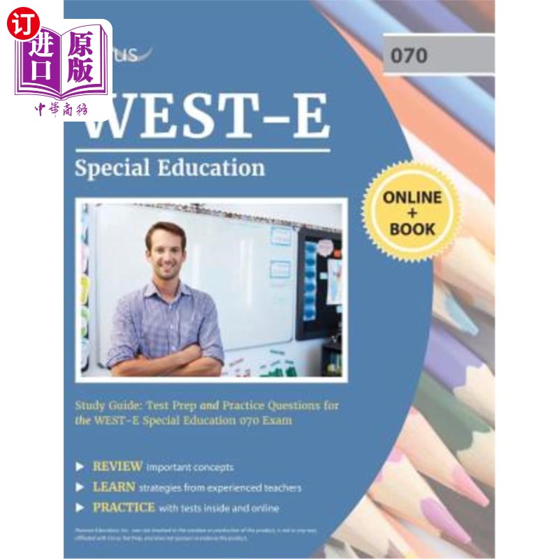 海外直订WEST-E Special Education Study Guide: Test Prep and Practice Questions for the W 西E特殊教育学习指南:西E特