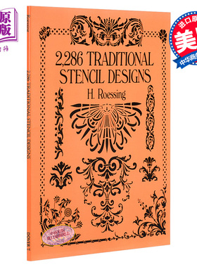 预售 2,286 Traditional Stencil Designs 进口艺术 2286种传统模板设计【中商原版】