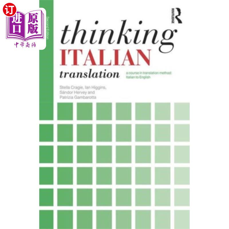 海外直订Thinking Italian Translation 思考意大利语翻译