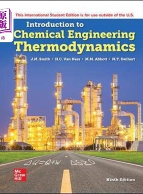 海外直订ISE Introduction to Chemical Engineering Thermod... ISE化学工程热力学概论