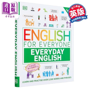 英语自学指南 超常用单词和短语English Everyday English Everyone 学练1500 for 中商原版 人人学英语 英文原版 每日英语