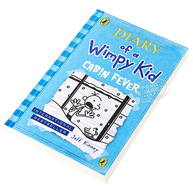 预售【中商原版】小屁孩日记6幽骨病英文原版 Diary of a Wimpy Kid 6 Cabin Fever杰夫金尼 6-12岁英版