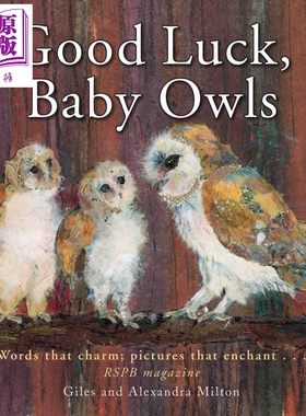 现货 Good Luck Baby Owls 幸运的猫头鹰宝宝 英文原版 进口原版 3岁到5岁 儿童图画书 Alexandra Milton绘【中商原版】