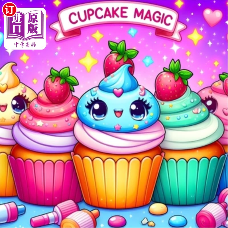 海外直订Cupcake Magic: A Coloring Book of Yummy Cupcakes 纸杯蛋糕魔法：美味纸杯蛋糕着色书