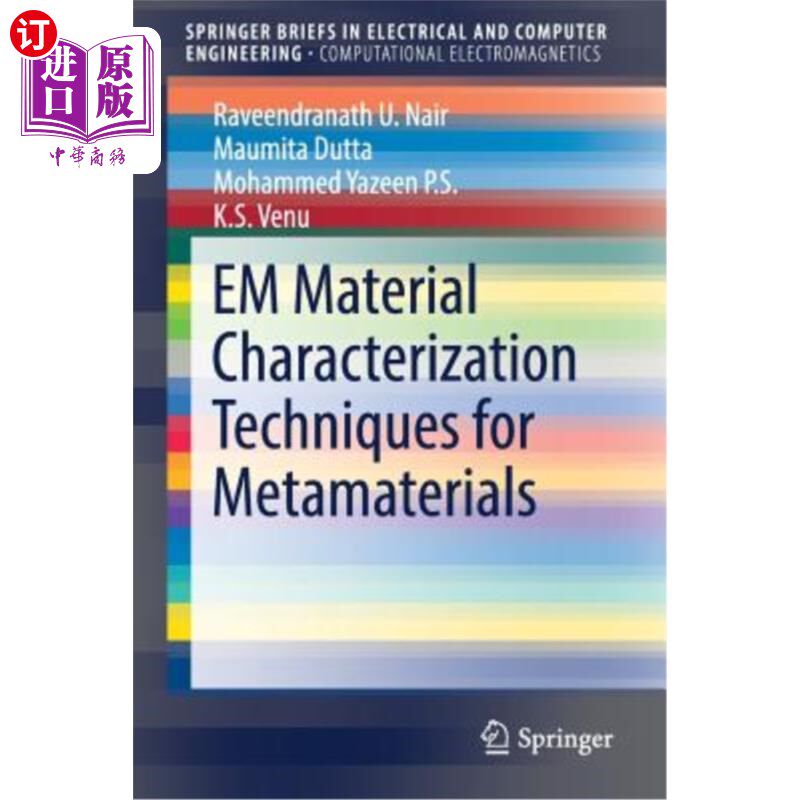 海外直订Em Material Characterization Techniques for Metamaterials 超材料的电磁材料表征技术