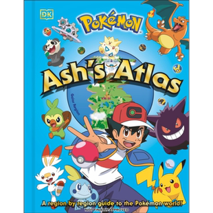 宝可梦小智的地图集 英文原版 Pokemon Ash s Atlas 益智游戏 Glenn Dakin【中商原版】