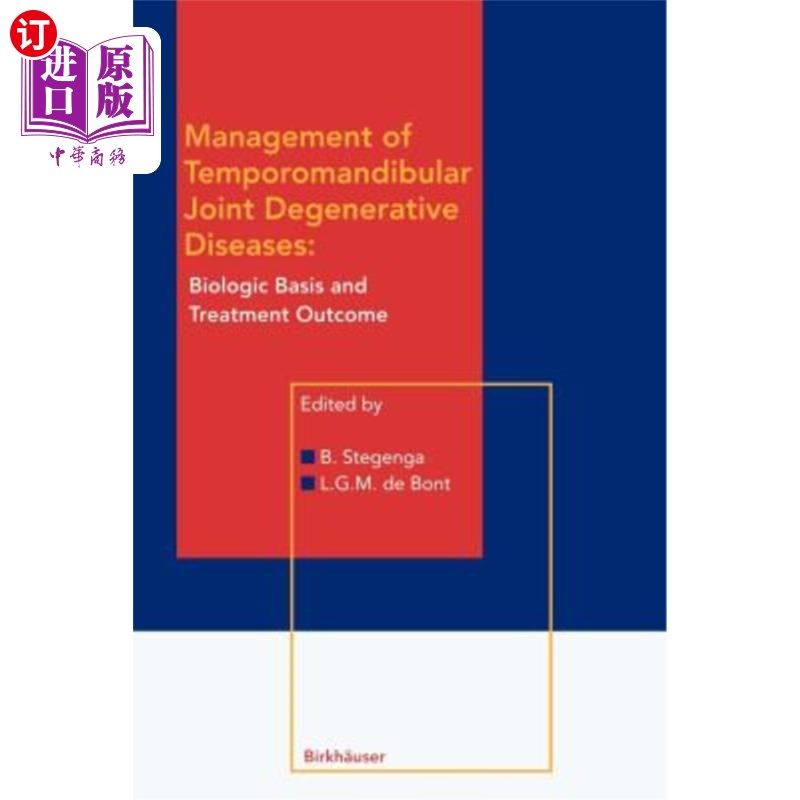 海外直订医药图书Management of Temporomandibular Joint Degenerative Diseases: Biologic Basis and 颞下颌关节退行性疾