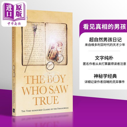看见真相的男孩 豆瓣高分 英文原版 The Boy Who Saw True【中商原版】