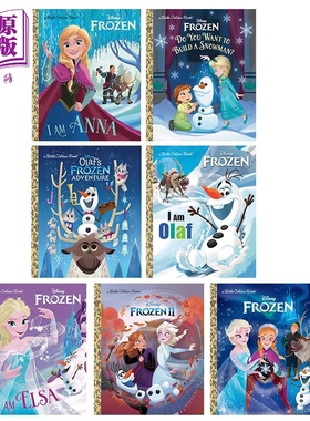 预售 Frozen Little Golden Book 英文原版小金书 冰雪奇缘系列7册 Disney迪士尼卡通动画 安娜I Am Anna 奥拉夫Olaf 【中商原版】