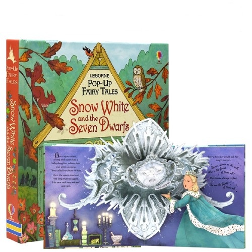 现货 【中商原版】白雪公主和七个小矮人 英文原版 Snow White and the Seven Dwarfs 童话纸板立体书 童话绘本 3-8岁