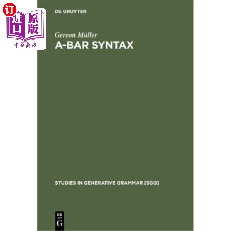 海外直订A-bar Syntax 酒吧里的语法
