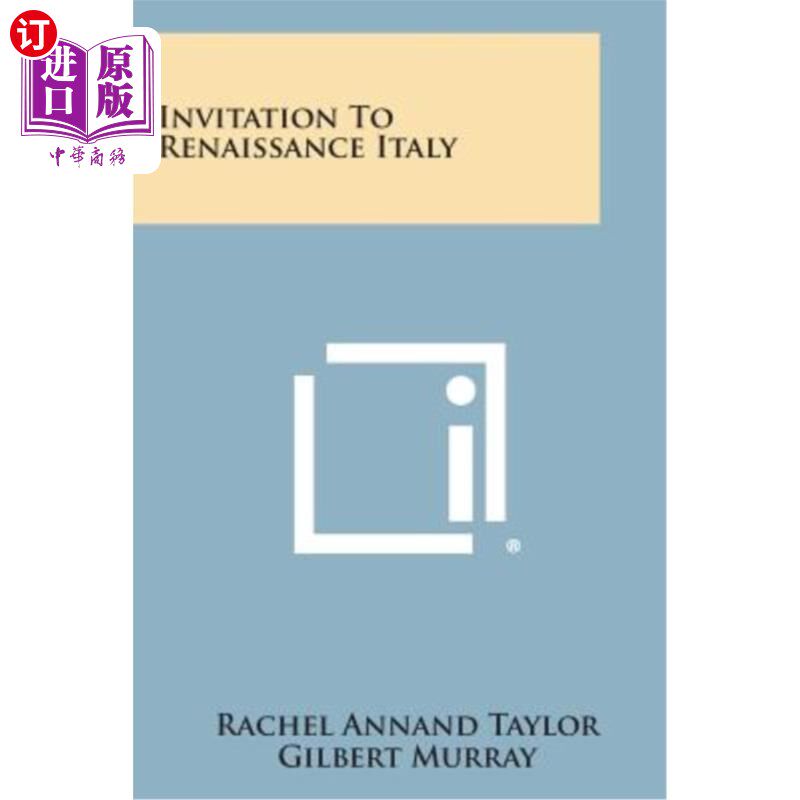 海外直订Invitation to Renaissance Italy 意大利文艺复兴邀请