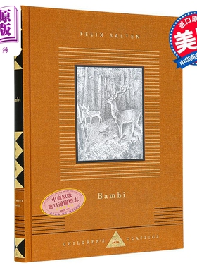 预售 小鹿斑比 森林中的生活 英文原版 Bambi A Life in the Woods Felix Salten Illustrated by Kurt Wiese【中商原版】