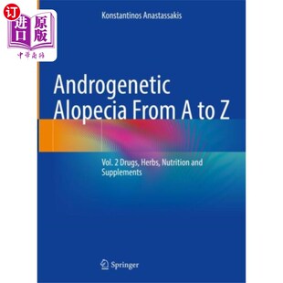 海外直订医药图书Androgenetic Alopecia From A to Z 雄激素性脱发从A到Z