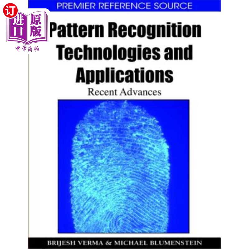 海外直订Pattern Recognition Technologies and Applications: Recent Advances 模式识别技术及其应用研究进展