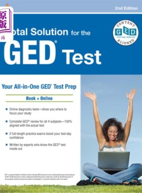 海外直订GED Total Solution, for the 2023 GED Test, 2nd Edition 2023年的GED考试，第二版